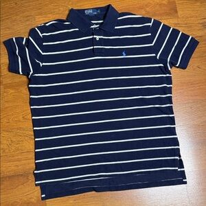 Polo by Ralph Lauren Navy and White Striped Shirt